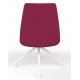 Rest-Up Upholstered Square Back Chair With Pyramid Base